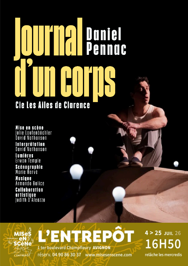 affiche journal d'un corps avignon 2026